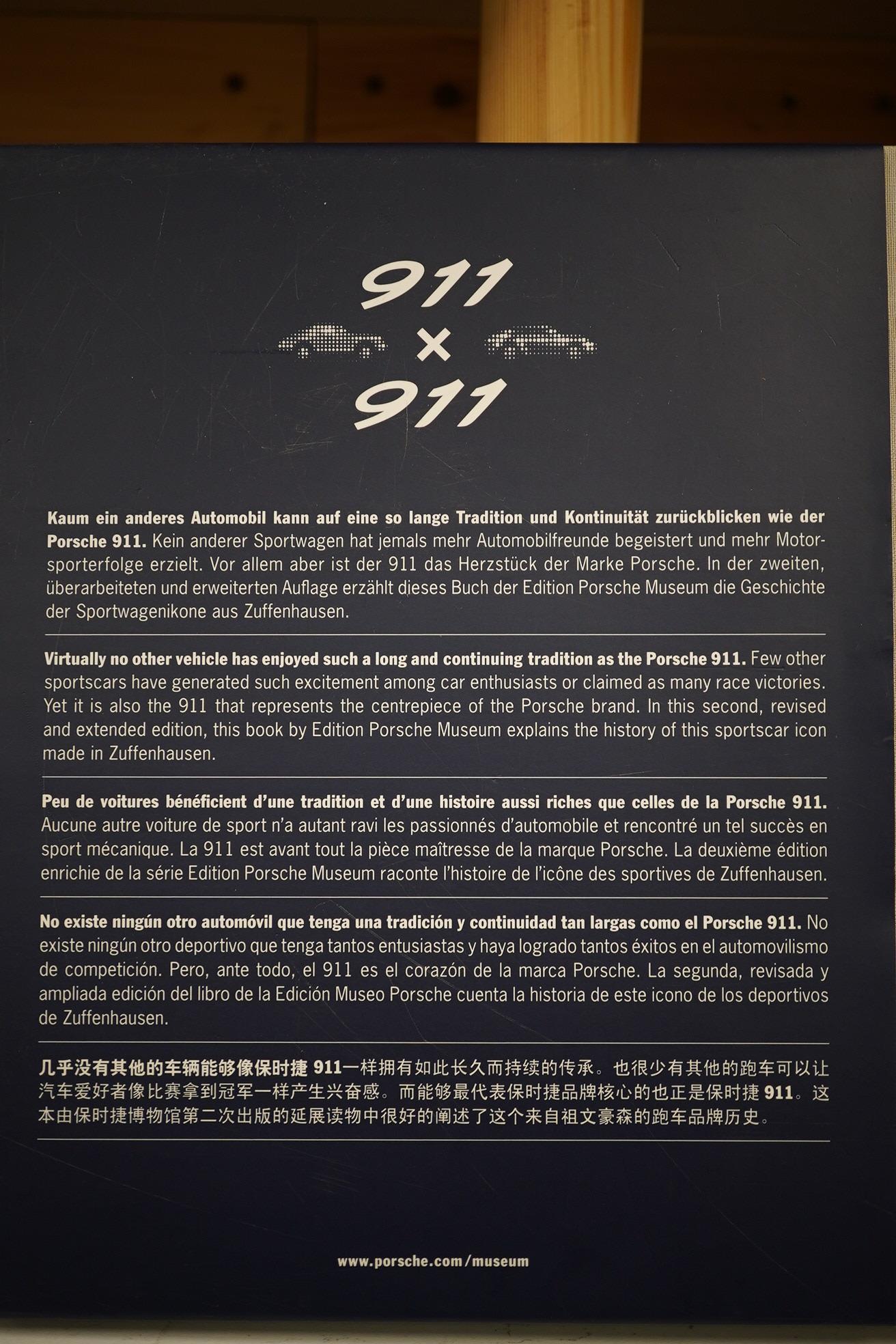 A copy of 911 x 911 Edition Porsche Museum book. Condition - good